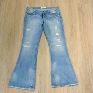 COPY - ABERCROMBIE & FITCH- Distressed Flare Jeans Size 10